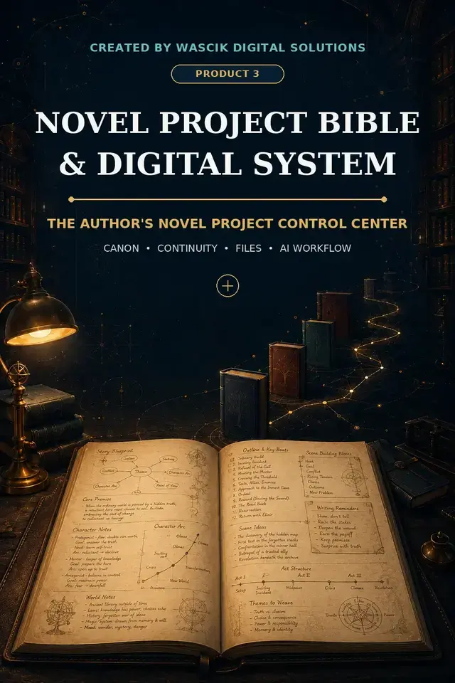 Novel Project Bible & Digital System cover